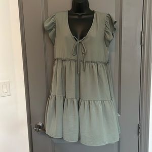 ALTAR’D STATE Cayla Dress in Olive Green Size Medium